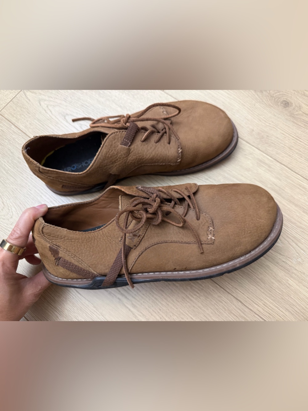 Xero shoes size 9 Men's Casual Brown Lace-Up Shoes-  barefoot shoes alston